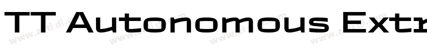 TT Autonomous ExtraB字体转换 TT Autonomous ExtraB字体转换